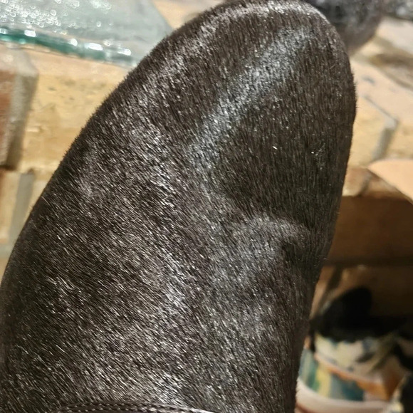 Cole Haan Calf Hair Clogs Mules Dark Brown Wmns Sz 9.5 - Picture 6 of 16